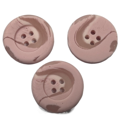 uso rosado plástico del color de 3/4&quot; 4 del agujero botones de capa para el suéter de la capa de las mujeres