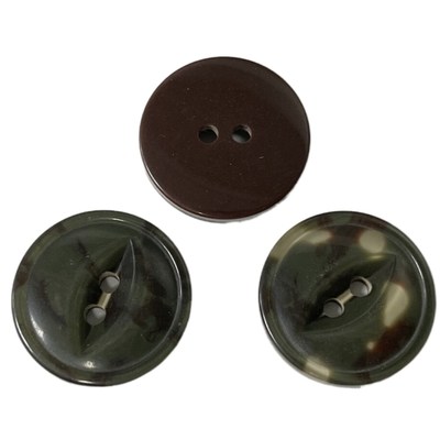4 botones plásticos de lujo del agujero 3 capas pescan los botones del ojo funcionando para el suéter de la capa