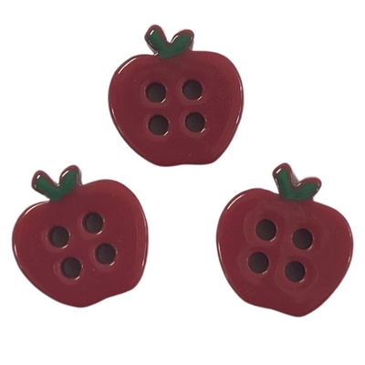 4 agujeros botones de forma de manzana 20L Usar en la costura de camisas DIY
