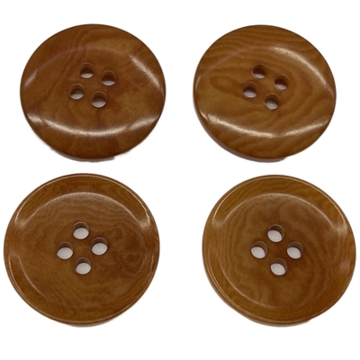 Botones naturales del corozo del color 36L de Brown del tinte con Rim Environment Friendly