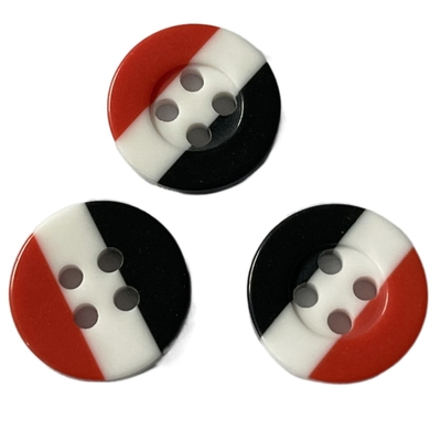 Tres botones combinados plásticos 11/16&quot; para las blusas de costura de la camisa