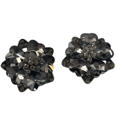 botones de caña de lujo del metal 40L 2.3g con falso Crystal Use Plastic Flower Buttons