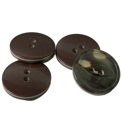 4 botones plásticos de lujo del agujero 3 capas pescan los botones del ojo funcionando para el suéter de la capa