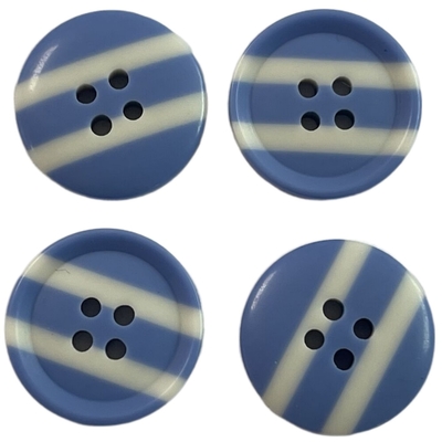 4 Hole Two Color Combo Shirt Buttons With 22L For Shirt Blouses